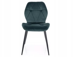 Krzesło tapicerowane RICK VELVET zielone 3