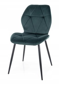 Krzesło tapicerowane RICK VELVET zielone 6