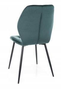 Krzesło tapicerowane RICK VELVET zielone 7