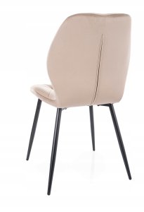 Krzesło tapicerowane RICK VELVET ciemno beżowe 7