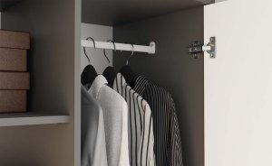 Topeshop Szafa Malwa SS-90 ANTRACYT BIEL 12