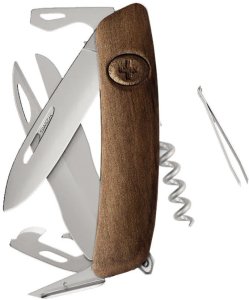 Swiza D07R AM SCISSORS Wood Walnut (KNR.0116.6300) 1