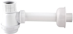 Wirquin syfon umywalkowy/bidetowy butelkowy niski 1 1/4"x32 mm bez spustu 31780103 1