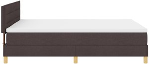 vidaXL Łóżko z box spring z materacem ciemnobrązowym 140x200 cm Tkanina 9