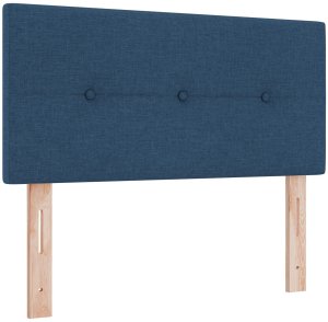 vidaXL Łóżko typu box spring z materacem Niebieskie 90x200 cm Materiał 7