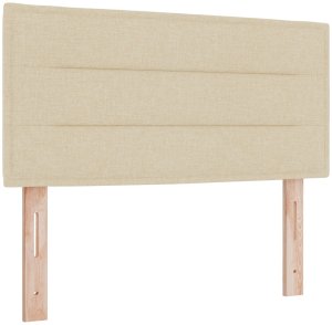 vidaXL Łóżko Box Spring z materacem kremowym 120x200 cm tkanina 7