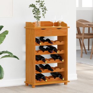 vidaXL Stojak na wino 90x60x30 cm z sosny 1