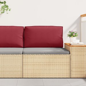 vidaXL Poduszka na Paletę  z pleców Burgundowa 80x40x12 cm Tkanina Oxford 1