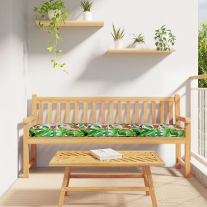 vidaXL Poduszki na palety  na ławkę 2 szt Tropikalna dżungla 200x40x8 cm Tkanina Oxford 1