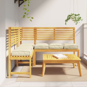 vidaXL Poduszki paletowe  6 szt. Kremowe 40x40x8 cm z materiału Oxford 1
