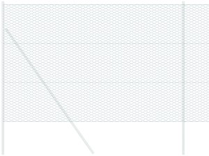 vidaXL Ogrodzenie sześciokątne Zielone 1.5x50 m Stal 3