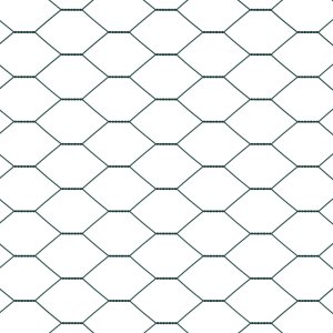 vidaXL Ogrodzenie sześciokątne Zielone 1.5x50 m Stal 6