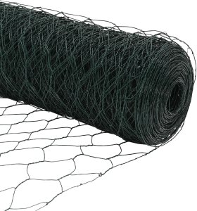 vidaXL Ogrodzenie sześciokątne Zielone 1.5x50 m Stal 7