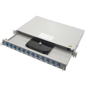 TELEGRTNER 19 FO Patch Panel PRO-V 1U, PROFI V, adapter 24xLC-D 1