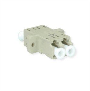 Adapter TELEGRTNER LC/APC Duplex, wielomodowy, tuleja z tworzywa sztucznego, obudowa z tworzywa sztucznego, beżowy, Z77 1