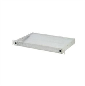 Deflektor powietrza SCHROFF 1 U do tacy wentylatora 19, 6 wentylatorów, perforowany z przodu, 330 mm, RAL 9006 1