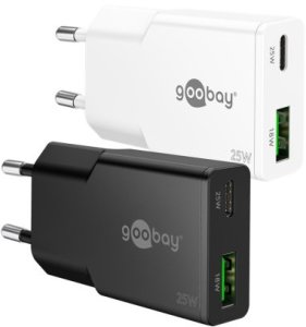 Podwójna szybka ładowarka USB-C PD GaN Slim (25 W) 1