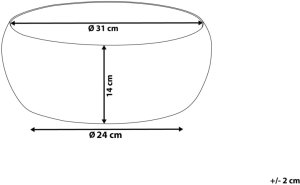 Misa dekoracyjna czarno-złota BANHA 5