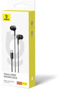Austiņas Baseus CZ11 Black 6932172645670 4
