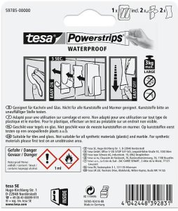 Tesa TESA 59785-00000-00 uchwyt/pierścień na ręczniki Haczyk na ręczniki Wewnętrzna Stal nierdzewna, Biały 3