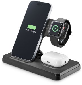 Tech Pop 8018080485701 stacja dokująca Smartwatch/Smartphone Czarny 2