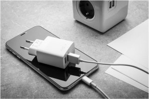 FIXED FIXC17N-2U-WH ładowarka do urządzeń przenośnych Smartfon, Tablet Biały Prąd przemienny Szybkie ładowanie Wewnętrzna 7