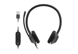 Cisco Headset 322 Zestaw słuchawkowy Przewodowa Opaska na głowę Biuro/centrum telefoniczne USB Typu-A Czarny 1