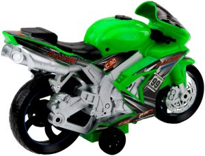 Motor Wyścigowy Ścigacz Napęd Światła Dźwięki Zielony 4