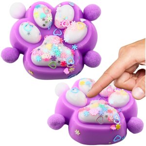 Gniotek Kocia Łapka Antystresowa Sensoryczna Squishy Fioletowa 1