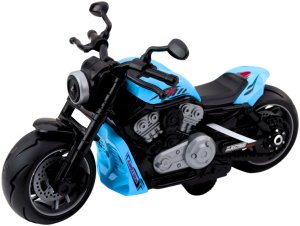 Motocykl Zabawkowy Na Baterie Napęd Światła Dźwięki Niebieski 3