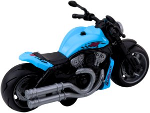 Motocykl Zabawkowy Na Baterie Napęd Światła Dźwięki Niebieski 4