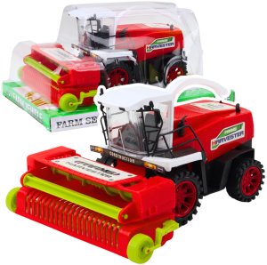 Kombajn Rolniczy Farmerski Z Hederem Napęd Czerwony 2