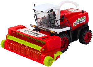 Kombajn Rolniczy Farmerski Z Hederem Napęd Czerwony 3