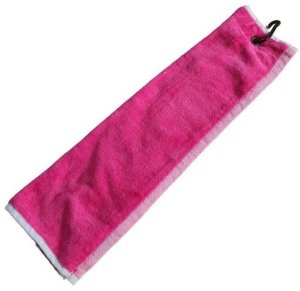 Ręcznik do kijów golfowych TOMA GOLF Event Tri Fold, różowy, wymiary 50x38 cm 1