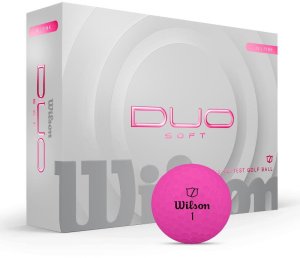 Piłki golfowe Wilson Duo Soft, model 2025 (różowy mat, 12 szt.) 1