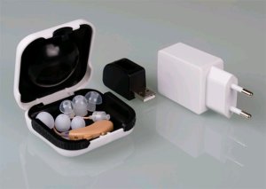 Wzmacniacz dźwięku Vocal aparat na akumulator model zauszny z ładowarką 5