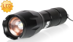 Latarka akumulatorowa aluminowa w pudełku, z uchwytem na rower 2