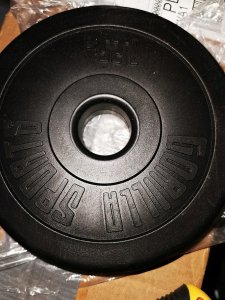 1,25KG OBCIĄŻENIE GUMOWANE WINYLOWE KRĄŻEK TALERZ 6