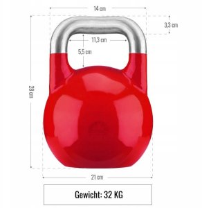Kettlebell Gorilla Sports Competition żeliwny 32 kg 5