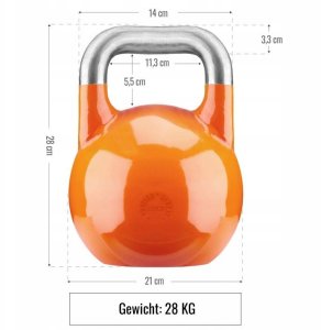 Kettlebell 28 kg stalowy Competition 5