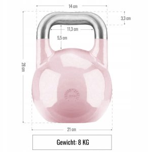 Kettlebell stalowy 8 kg hantel kula kettle Gorilla 5