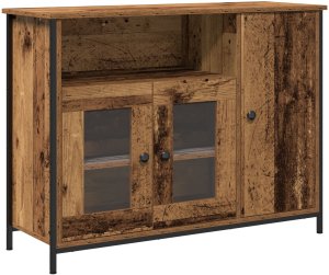 vidaXL Rustykalny kredens Stare drewno Drewno kompozytowe 100 x 35 x 75 cm 2