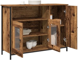 vidaXL Rustykalny kredens Stare drewno Drewno kompozytowe 100 x 35 x 75 cm 3