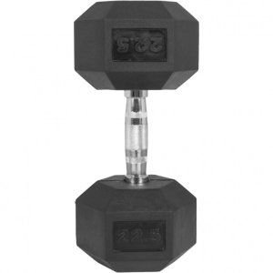 22,5 kg Hantla stała żeliwna gumowana sześciokątna 2