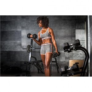 22,5 kg Hantla stała żeliwna gumowana sześciokątna 8