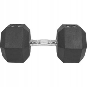 32,5 kg Hantla stała żeliwna gumowana sześciokątna 5