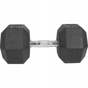 30 kg Hantla stała żeliwna gumowana sześciokątna 2