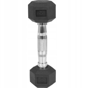 Hantla 2 kg żeliwna gumowana profesjonalna 4