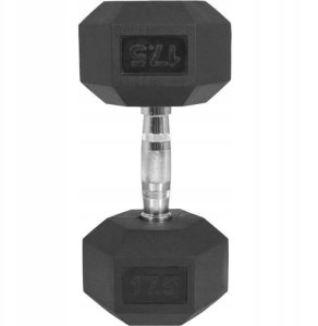 Hantla 17,5kg żeliwna gumowana profesjonalna 2