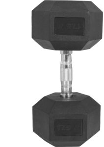 Hantla 17,5kg żeliwna gumowana profesjonalna 5